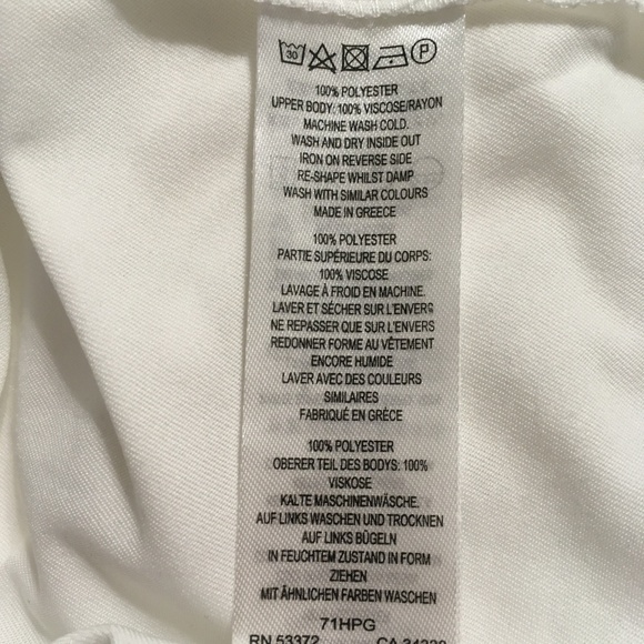 NWOT White Lace Romantic French Connection Dress - Picture 8 of 8